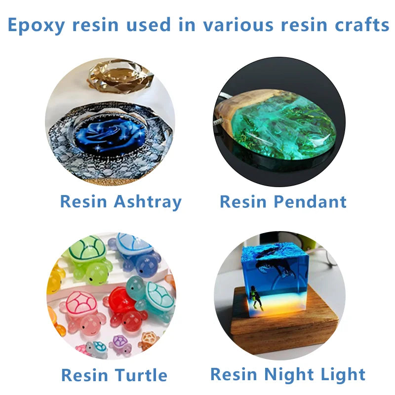 Crystal Clear Epoxy Resin Kit 2 Gallon 1:1 for DIY Art Crafts