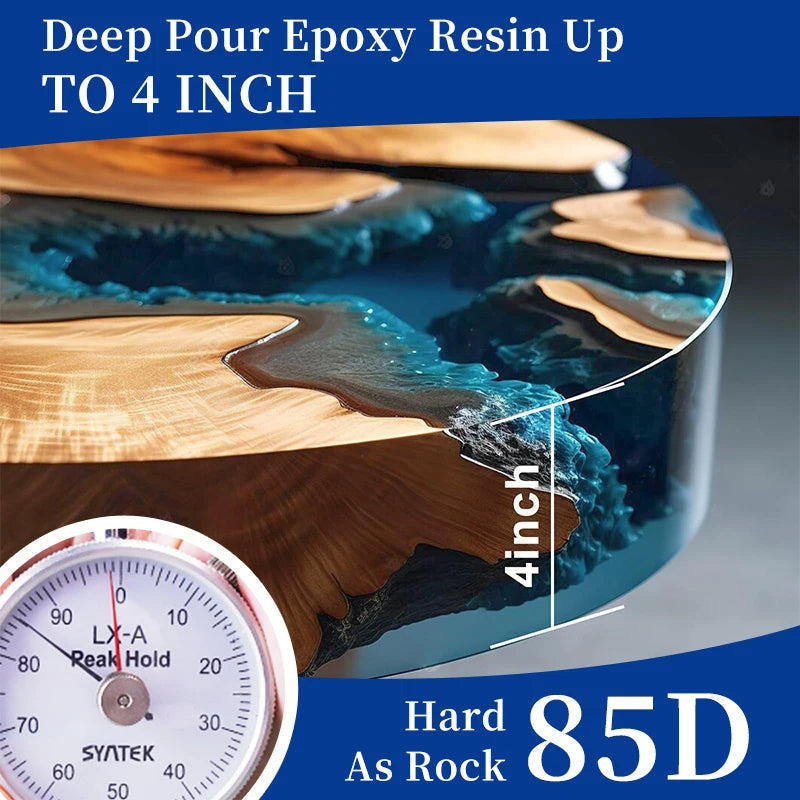 Deep Pour Casting Epoxy Resin Kit 3:1 Ultra Clear for Furniture